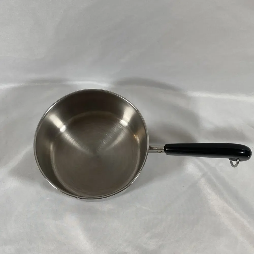 Vintage 1801 Revere Ware 1 Quart Qt Saucepan Lid TriPly bottom Clinton Ill 89 f